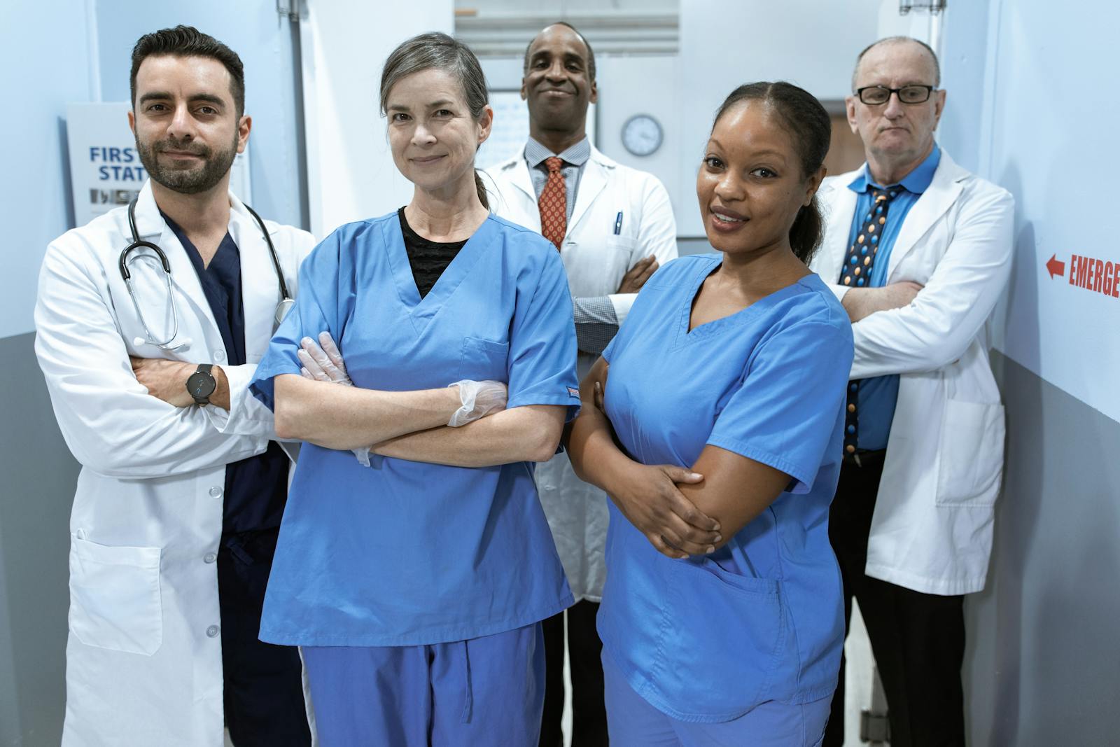 Diverse team of healthcare providers